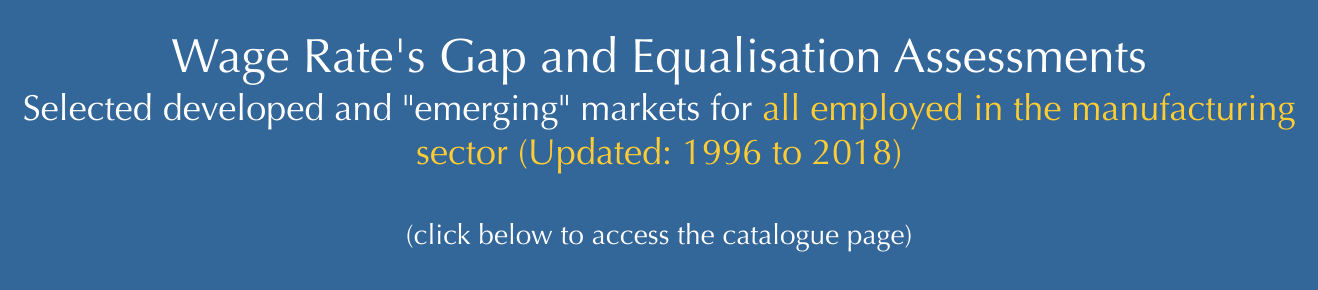Wage Rate's Gap and Equalisation